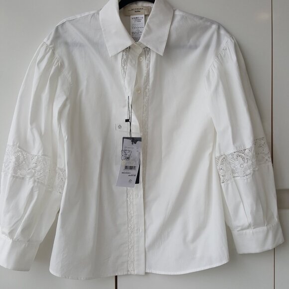 WEEKEND MAX MARA  ! Lace-Trim Shirt (US6) - Picture 10 of 10